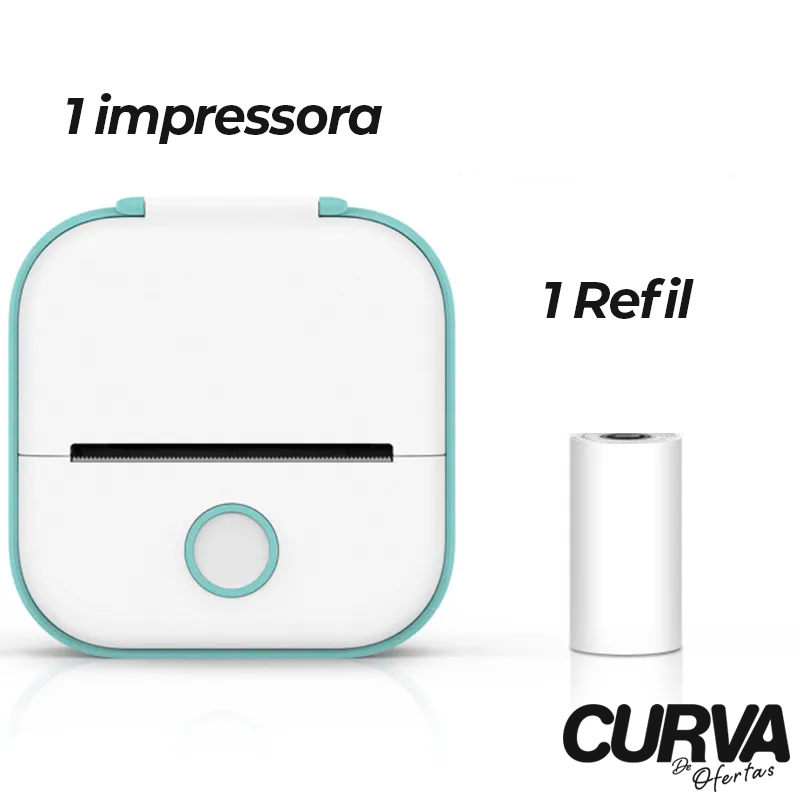 Mini Impressora Térmica Portátil Sem Fio Bluetooth